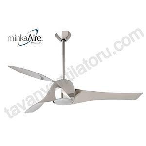 Minka Aire - Artemis Liquid Nickel - 147 Cm. Ayd�nlatmal� Tavan Vantilat�r�