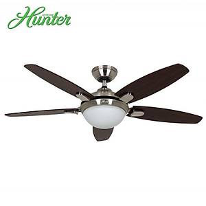 Hunter - Contempo F�r�alanm�� Nikel - 132 Cm. Ayd�nlatmal� Tavan Vantilat�r�