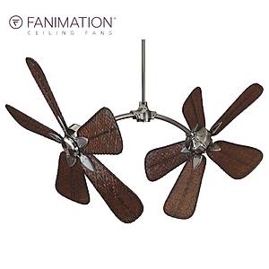 Fanimation - The Caruso 132 Cm. �ift Motorlu Bambu �rme Kanatl� Tavan Vantilat�r�