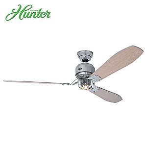 Hunter - Tribeca F�r�alanm�� Nikel - 152 Cm. 3 l� Spot Ayd�nlatmal� Tavan Vantilat�r�