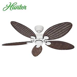Hunter - Outdoor Elements II Beyaz - 137 Cm. Has�r �rme Kanatl� D�� Mekan Tavan Vantilat�r�
