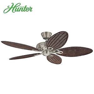 Hunter - Savoy F�r�alanm�� Nikel - 137 Cm. Ger�ek Has�r �rme Kanat Tavan Vantilat�r�