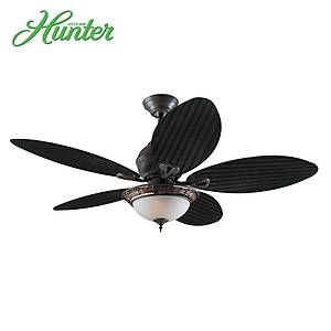 Hunter - Caribbean Breeze Y�pranm�� Bronz -  137 Cm. Plastik Kanatl� Ayd�nlatmal� Tavan Vantilat�r�