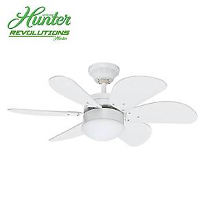 Hunter Revolutions - Sprint Beyaz - 76 Cm. Ayd�nlatmal� Tavan Vantilat�r�