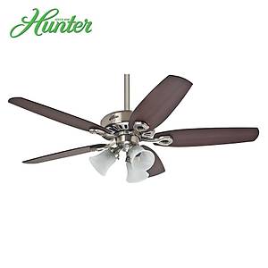 Hunter - Builders Plus F�r�alanm�� Nikel - 132 Cm. Ayd�nlatmal� Tavan Vantilat�r�