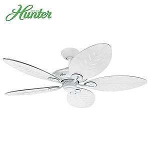 Hunter - Maribel Beyaz - 137 Cm. Plastik Kanatl� D�� Mekan - Nemli Mekan Tavan Vantilat�r�