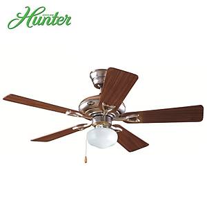 Hunter - Seville Mat Metal - 112 Cm. Beyaz K�re Cam Ayd�nlatmal� Tavan Vantilat�r�