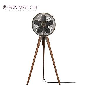 Fanimation - Arden Ya�l� Bronz - Ceviz Renginde Tahta Ayakl� Estetik Yer Fan�