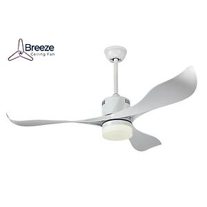 Breeze - Ka� Beyaz - 132 Cm. Kanat �apl� Ayd�nlatmal� Tavan Vantilat�r�
