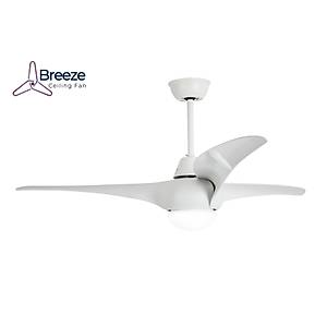 Breeze- Ku�adas� Beyaz - 132 Cm. Kanat �apl� Ayd�nlatmal� Tavan Vantilat�r�