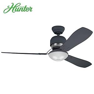 Hunter - Industrie Grafit - 132 Cm. Buzlu Delik Cam Ayd�nlatmal� Tavan Vantilat�r�