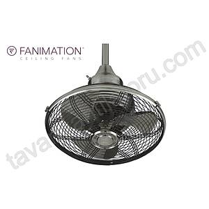 Fanimation - The Extraordinaire Tavan Ask�l� 360 derece Kafesli Parlak Nikel Vantilat�r