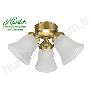 Hunter - 3 l� Parlak Pirin� G�vde Renkli -  �izgili Buzlu Cam Ayd�nlatma