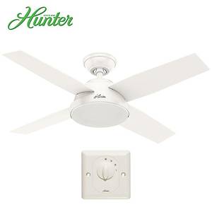 Hunter - Dante Taze Beyaz - 112 Cm. Duvar Kumandal� Tavan Vantilat�r�