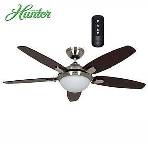 Hunter - Contempo F�r�alanm�� Nikel - 132 Cm. Ayd�nlatmal� ve Uzaktan Kumandal� Tavan Vantilat�r�