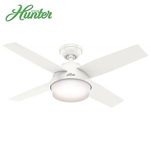 Hunter - Dante Taze Beyaz - 112 Cm. Ayd�nlatmal� Uzaktan Kumandal� Tavan Vantilat�r�