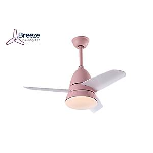 Breeze - Kekova Pembe - 92 Cm. Kanat �apl� Ayd�nlatmal� Tavan Vantilat�r�