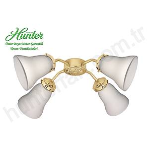 Hunter - Beyaz Buzlu Caml� 4l� Parlak Pirin�  Ayd�nlatma