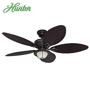 Hunter - Bayview �a�da� Bronz - 137 Cm. Angra Ayd�nlatmal� D�� Mekan Tavan Vantilat�r�