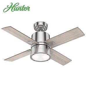 Hunter - Beck F�r�alanm�� Nikel - 107 Cm. Ayd�nlatmal� Uzaktan Kumandal� Tavan Vantilat�r�