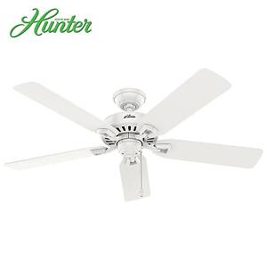 Hunter - Builders Elite Beyaz - 132 Cm. D�� Mekan - Nemli Mekan Tavan Vantilat�r�