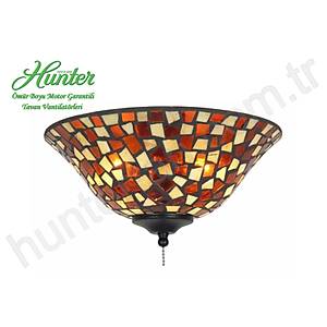 Kehribar - Kahverengi Mozaik �ukur Tabak Grafit Rengi