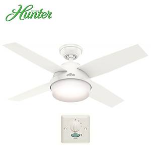 Hunter - Dante Taze Beyaz - 112 Cm. Ayd�nlatmal� Duvar Kumandal� Tavan Vantilat�r�