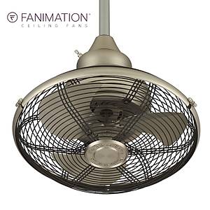 Fanimation - The Extraordinaire Tavan Ask�l� 360 derece Kafesli Mat Nikel Sarho� Vantilat�r