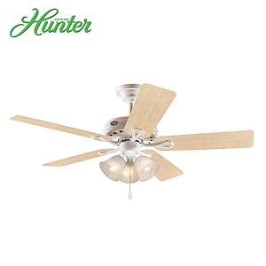 Hunter - Savoy Beyaz - 132 Cm. Ayd�nlatmal� Tavan Vantilat�r�