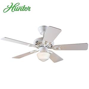 Hunter - Seville Beyaz - 112 Cm. K�re Cam Ayd�nlatmal� Tavan Vantilat�r�