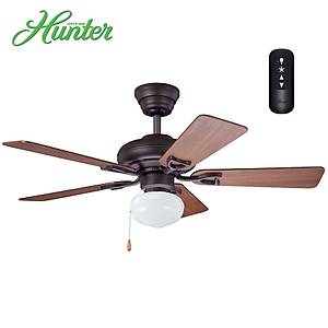 Hunter - Seville �a�da� Bronz - 112 Cm. Uzaktan Kumandal� - Ayd�nlatmal� Tavan Vantilat�r�