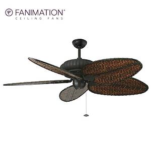 Fanimation - Belleria Dokulu Siyah - 137 Cm. Tavan Vantilat�r�