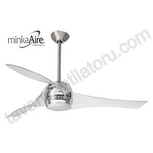 Minka Aire - Artemis Transparan - 147 Cm. Ayd�nlatmal� Tavan Vantilat�r�