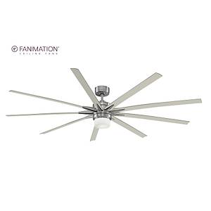 Fanimation - Odyn DC Motor F�r�alanm�� Nikel - 213 Cm. Geni� Nemli Mekan Tavan Vantilat�r�