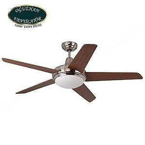 O�uzhan - Fo�a Nikel - 132 Cm. Ayd�nlatmal� Tavan Vantilat�r�