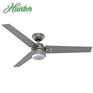 Hunter - Protos Mat G�m�� - 132 Cm. D�� Mekan - Nemli Mekan Ayd�nlatmal� Tavan Vantilat�r�