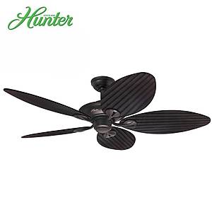 Hunter - Maribel �a�da� Bronz - 137 Cm. Plastik Has�r Kanatl� D�� Mekan - Nemli Mekan Tavan Vantilat�r�