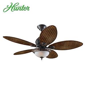 Hunter - Caribbean Breeze Y�pranm�� Bronz -  137 Cm. Plastik Kanatl� Ayd�nlatmal� Tavan Vantilat�r�