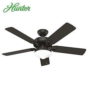 Hunter - Builders Elite �a�da� Bronz - 132 Cm. D�� Mekan - Nemli Mekan Ayd�nlatmal� Tavan Vantilat�r�