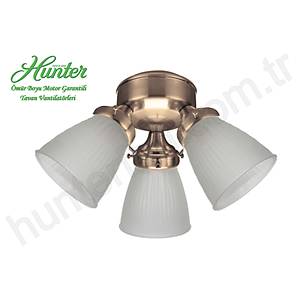 Hunter - 3 l� Antik Pirin� G�vdeli - �izgili Buzlu Caml� Ayd�nlatma