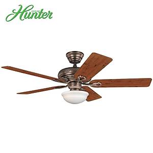 Hunter - Savoy Kehribar Bronz - 132 Cm. Ayd�nlatmal� Tavan Vantilat�r�