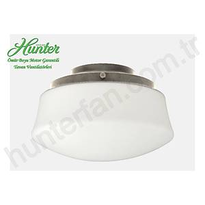 Beyaz Buzlu Cam Konik Krom D�� Mekan  Ayd�nlatma