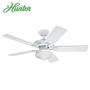 Hunter - Maribel Beyaz - 132 Cm. D�� Mekan - Nemli Mekan Ayd�nlatmal� Tavan Vantilat�r�