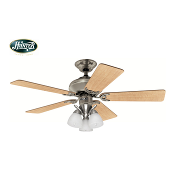 Hunter - Builder Select Fralanm Nikel - 107 Cm. Aydnlatmal Tavan Vantilatr