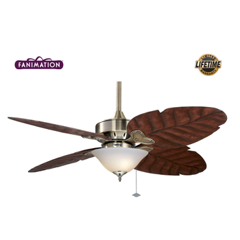Fanimation - Windpointe 132 Cm. Gerek Palmiye Yapra Kanatl Aydnlatmal Tavan Vantilatr