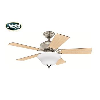 Hunter - Builder Select Fralanm Nikel - 107 Cm. Aydnlatmal Tavan Vantilatr