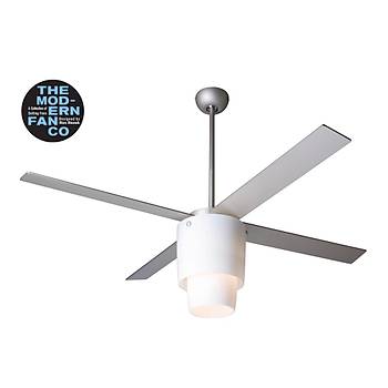 Modern Fan - Halo Dokulu Nikel 132 Cm. Tavan Vantilatr