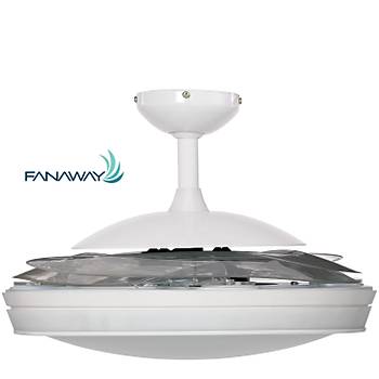 Fanaway -  Evo 1 Prevail Beyaz - 121 Cm. Aydnlatmal Kanatlar Gizlenen Tavan Vantilatr