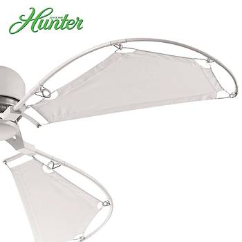 Hunter - Avalon Beyaz - 158 Cm. Bez Kanatlı Tavan Vantilatörü