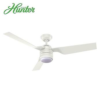 Hunter - Cabo Frio Beyaz - 132 Cm. Aydnlatmal Nemli Mekan Tavan Vantilatr